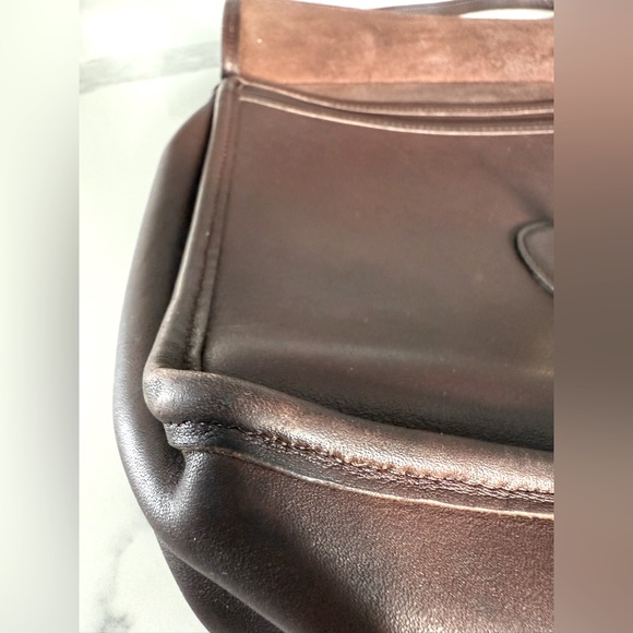 Vintage Coach 9927 Leather Willis mahogany/brown - Picture 7 of 16